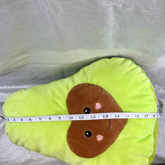 Avocado Pillow with Smiley Face - Picture 3 of 6